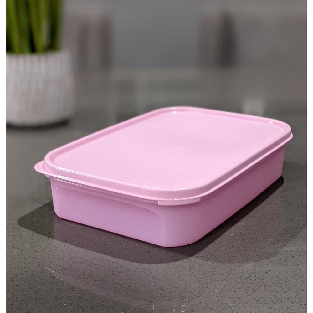 Tupperware Modular Mates Rectangular #1 Pink Delight New